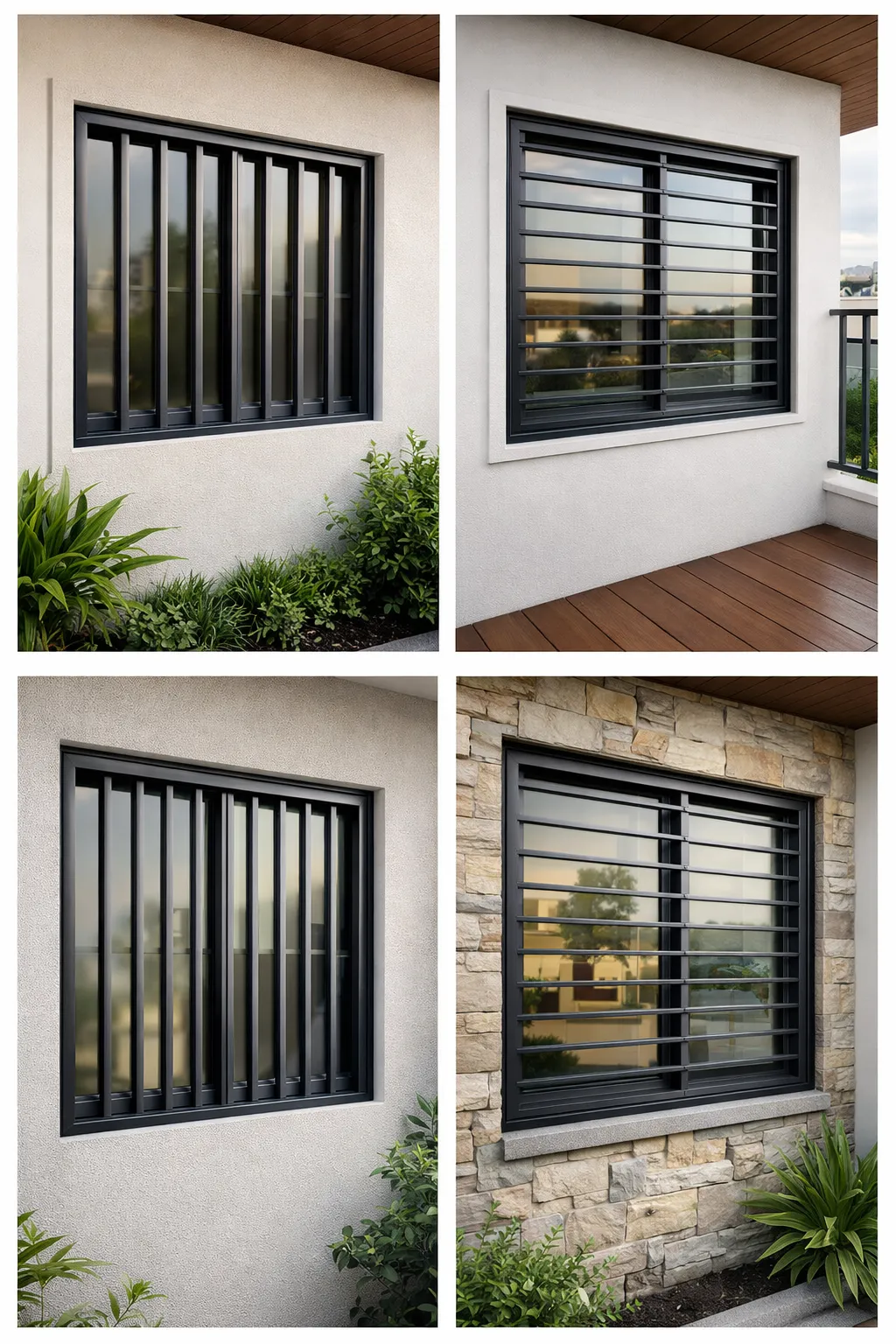 Aluminium Window Grill Design Modern Safety Grill