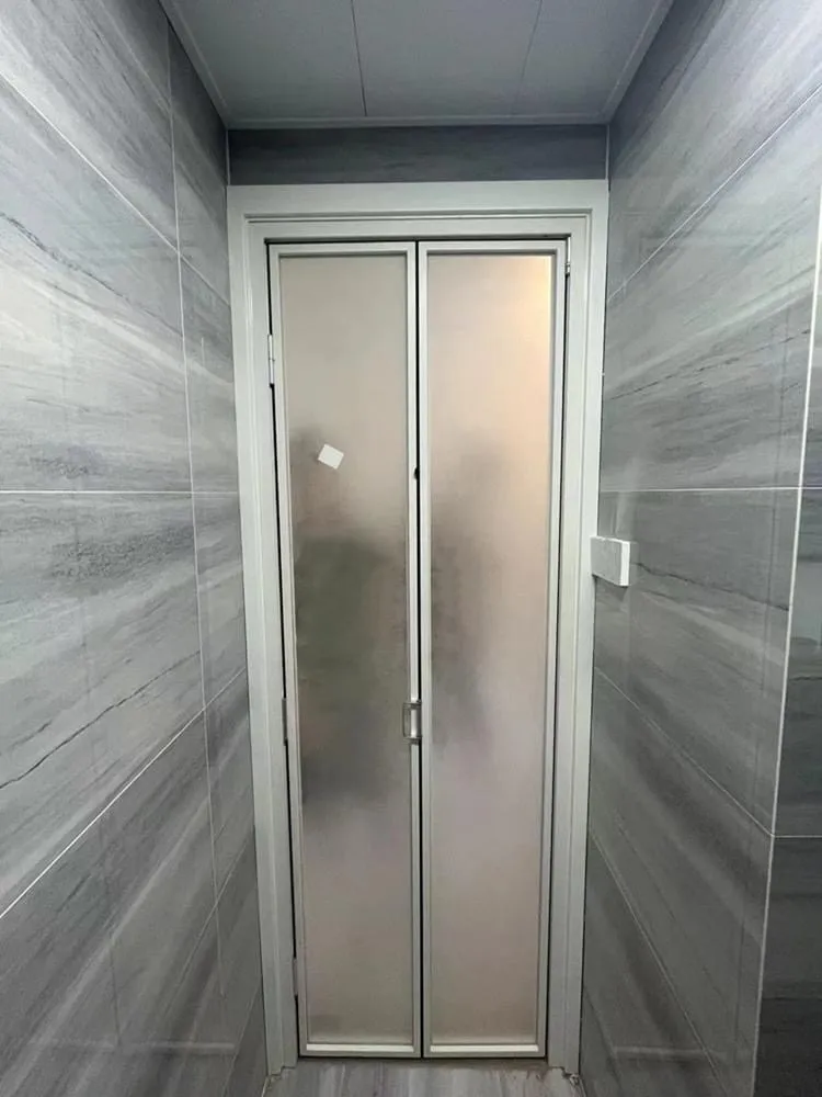 Frosted Glass Bathroom Door