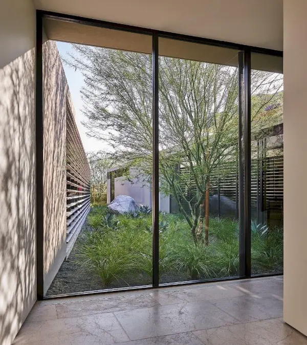 Slim Entrance Glass Door Price India - Slim Profile Backyard Doors | Ultra-Thin Aluminium Frame | Modern Backyard Entrance | Best Price